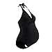 Maillot de Bain Femme Enceinte, DOTBUY Sexy Serré Maillot de Bain Une pièce Enceinte Maternité de Plage Une épaule Couleur Unie Ete Bikinis Maillots Une pièce