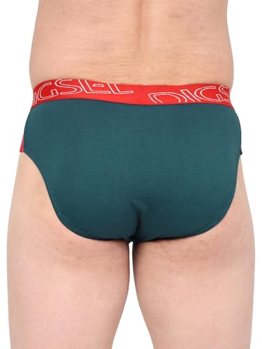 Image of Men 100% Combed Cotton Outer Elastic Self Design Briefs D Redz