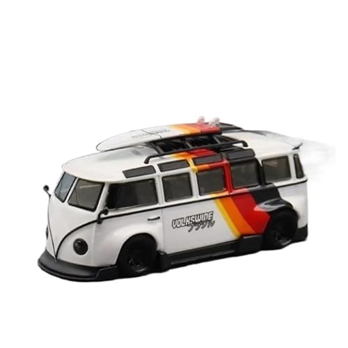 Réplique T1 Van Bus 1:64 en métal moulé sous pression pour collection miniature