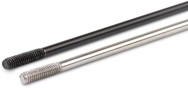 Fahrrad Stahlspeichen Speichenradius Edelstahl 14G Schwarz Silber Gerade Fahrradspeichen Messingnippel(14g Black 20pcs)