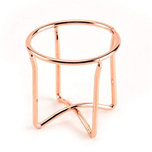 Kinshops Cross Makeup Powder Puff Holder Sponge Stand Puff Foundation Blender Drying Rack Beauty Tools for Home,Gold
