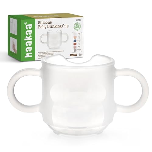 Image of haakaa Silicone Toddler Cups, BPA Free Drop-proof Training Cups for Baby 6 Months+, 5 Ounce
