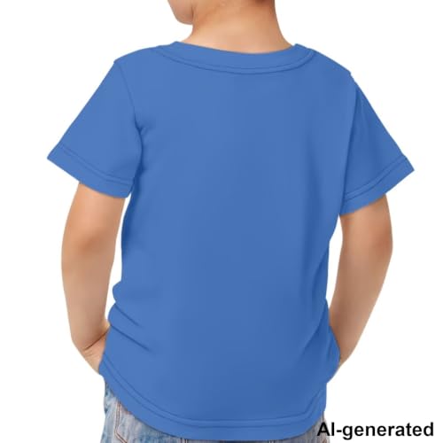 Image of Novelty 3D Graphic T Shirts for Kids Crew Neck Funny Animal Print Short Sleeve Girls Tshirts 3-16 Years