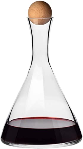 Krosno Wein Karaffe Rotwein Dekanter Glas | 1000 ML | Avant-Garde Kollektion | Perfekt für Zuhause, Restaurants und Partys | Bleifreies Kristallglas