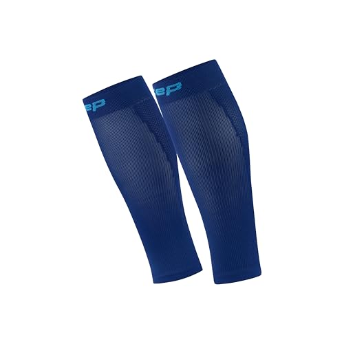 CEP - Wadenbandage mit Kompression für Herren, Core 5.0 Calf Sleeves, Größe IV/L / 39-44cm Wadenumfang, dunkelblau