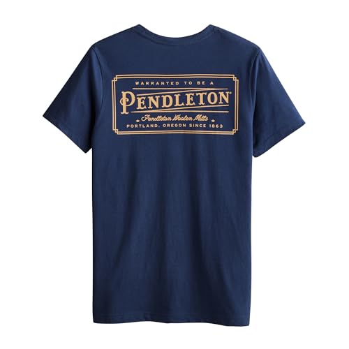 Image of Pendleton Men's Graphic T-Shirt, 100% Cotton Short Sleeve Tee, Soft Water-Based Print Casual Shirt, Crew Neck