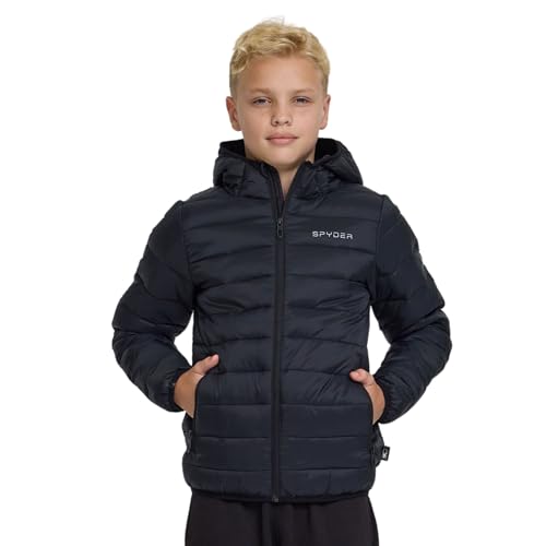 Spyder Packable Boys Puffer Jacket with Hood, Lightweight...