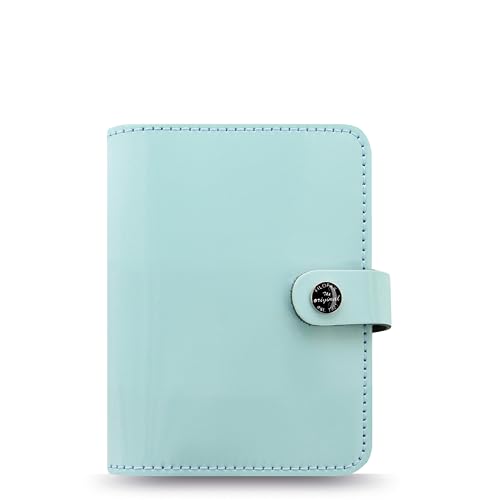 Organizador Filofax Original Pkt azul pato agenda anillas de piel