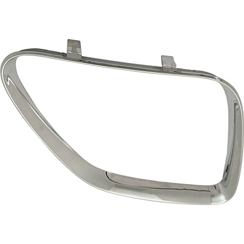 Dat Auto Parts Front Right Passenger Side Upper Bumper Insert Fog Light Bezel Molding Cover Grille Trim Replacement For 2005-2009 Pontiac G6 Chrome Smooth Gm1200541 15221712 #TOP3