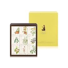 Ssanggye Classic Teabox Gift Set 1.51oz. 45 counts, 9 flavors x 5EA Herb Floral Blended Signature Mulberry/Chrysanthemum/Persimmon Leaf/Red Bellflower/Burdock/Green/Hydrangea/Oriental Raisin Tree/Pumpkin&Red Bean Korean Tea Sampler