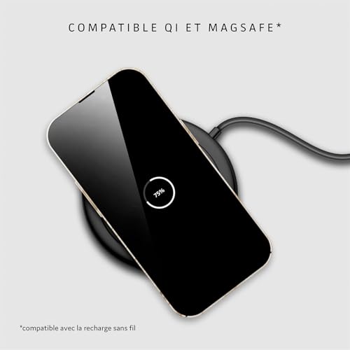 Coque rigide à motif pailleté marbré pour iPhone 15 étui or beige
