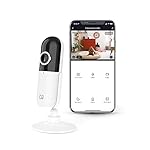 Garza Smart- Cámara IP Design Wifi de vigilancia i...: Cámara de seguridad Wifi interior para el hogar; con alta definición 1080p HD y ángulo de visión de 80 º, con hasta 4 aumentos (Zoom x4) Con detector de movimiento PIR (sensibilidad ajustable); recibe notificaciones al instante con imagen en tu dispo...