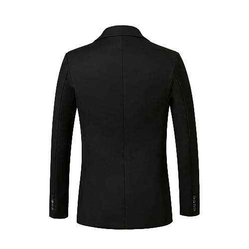 WZIKAI Mens Tuxedo Jacket Slim Fit One Button Solid Blazer Dress Suit for Wedding Prom Dinner Party2