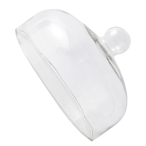 Alipis Cúpula De Cristal para Pastel De 10 0 Pulgadas Cubierta Transparente para Soporte De Pastel Cúpula Redonda para Queso con Mango para Plato De Pastel Plato para Servir Postre