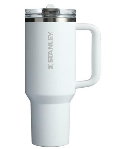 Image of Stanley Quencher ProTour Flip Straw Tumbler with Leakproof Lid 40 oz | Built-In Straw & Handle | Cupholder Compatible for Travel | Insulated Stainless Steel Cup | BPA-Free | Frost