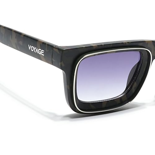 Image of Voyage UV Protected Square Sunglasses for Men & Women