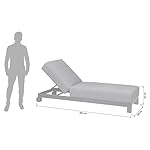 OUTLIV. Gartenliege Miami Aluminium Anthrazit