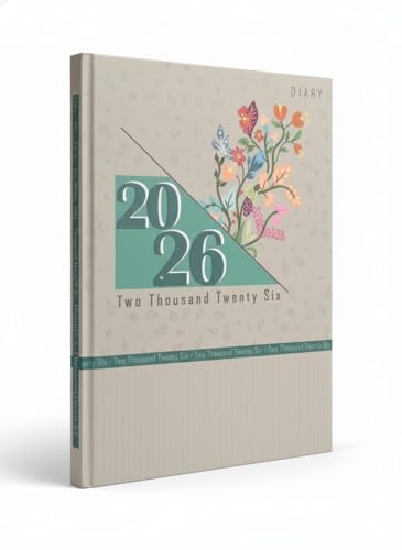 Image of TULMAN 2026 Diary Pack of 2 Hardcover Design Everyday Notebooks (23 x 18 cm), Best for Study Planner, Personal Journal, Business Planning & Stationery Lovers - muted green