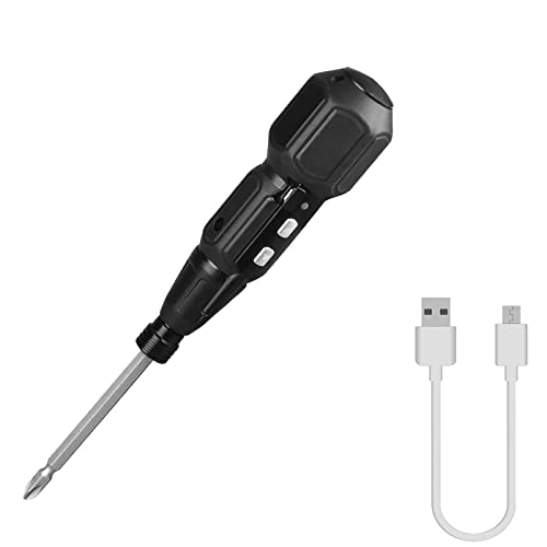 Elektrischer Akkuschrauber, Dnieheic wiederaufladbarer Akkuschrauber mit 6,35 mm Doppelkopf-Bit, USB-Kabel, 3,6 V batteriebetriebener Schraubendreher, LED-Licht, Vorwärts- und Rückwärtsdrehung Cover