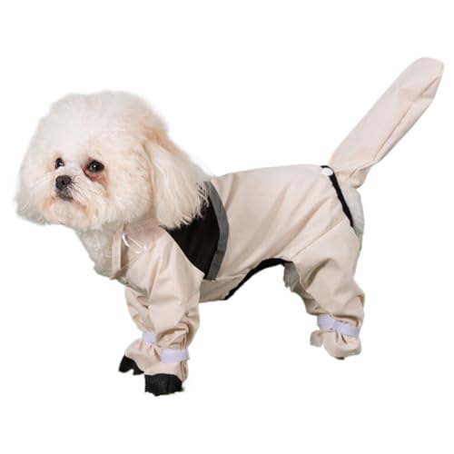 犬レインコート 犬カッパ 可愛い 防水 犬服 着せやすい 雨具 軽量 ペットレインコート 防塵 フード付き 通気性 寒さ対策 携帯便利 快適 散歩 小中型犬 カッパ 着脱簡単 耐久性 梅雨対策 L