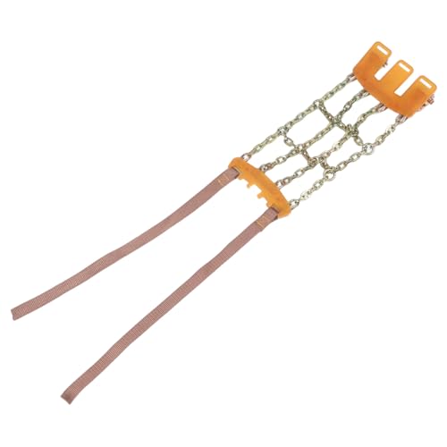 STOBAZA Car Tire Chains Tire Chains for Pickup Trucks Car Anti Skid Chains Anti Slip Snow Chain Tire Chains for Truck Cable Chain Tire Chains Link Tire Chains Golden Manganese Steel