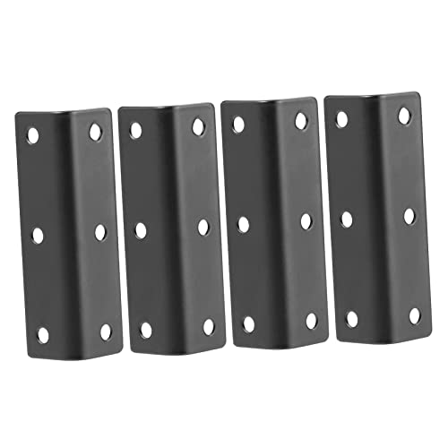 Cabilock Non-Slip 4pcs Stainless Steel l Shape Corner Bracket Wall Brackets for Bookshelf Garden Shelf Support