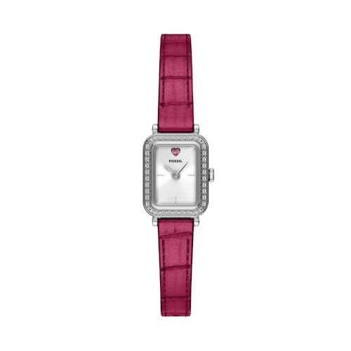 Fossil mini montre femme Raquel ES5466 en acier inoxydable et cadran argenté chic