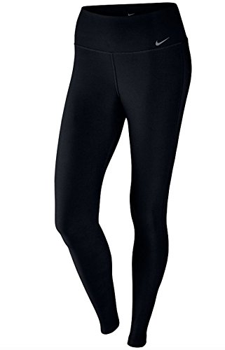Nike Women's Dri Fit Knit Training Tights (X-SMALL, Black/Cool Grey)