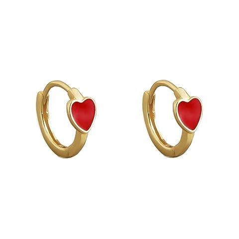 Cute Heart Hoop Earrings by Dtja Cover