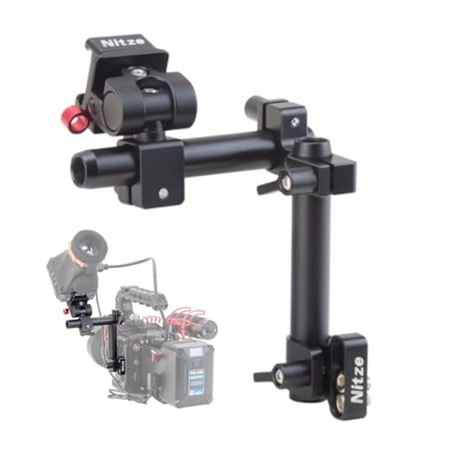 Image of Nitze Swivel and Tilt Camera Cage EVF with TILT and Swivel Adjustment - EVF-K02 Compatible with Portkeys L-Eye