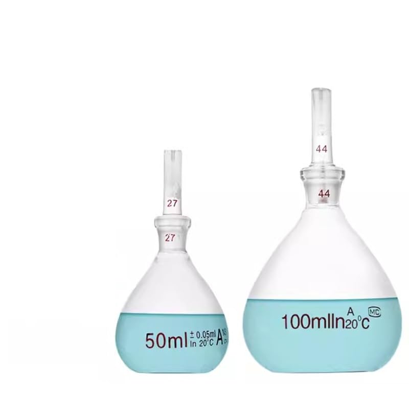 High-Precision Glass Pycnometer - 5ml, 10ml, 25ml, 50ml, 100ml - Ball-Shape Bottle for Laboratory Use(5ml)