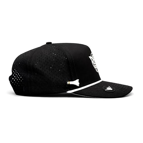 Image of BRIMZ Golf Performance Hat - Tee Holder & Magnetic Brim - Breathable Sweat & Water Resistant Golfing Snapback Cap