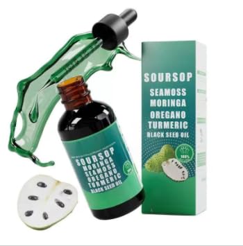 Gocce liquide di Soursop Bitters 10 in 1| Estratti di erbe per il miglioramento della salute generale | Vegano, non OGM
