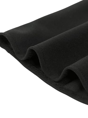 OYOANGLE Girl's Spaghetti Straps Cami Dress Solid High Waist Flared Knee Length Dresses4