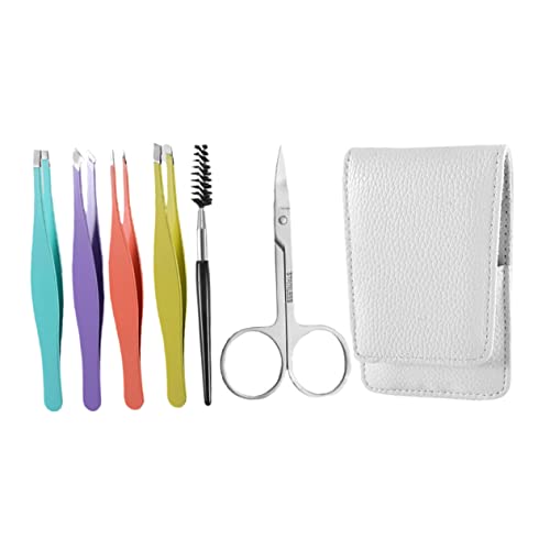OUNONA 1Set Eyebrow Tweezers Kit for Precise Eyebrow Trimming Ergonomic Design for Easy Makeup Styling present for Friends and Family