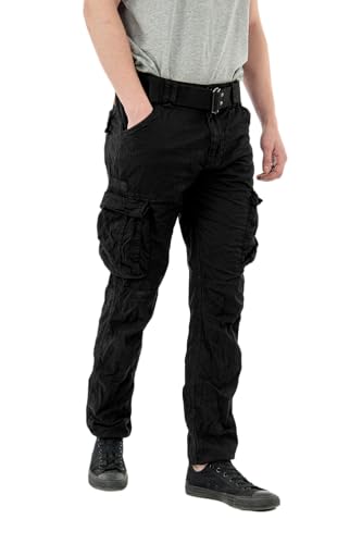 Schott NYC Homme Trranger70 Pantalon, Noir, 32 EU