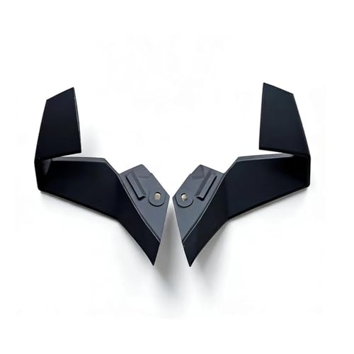 Aile de bec kit d'ailes fixes avant de carénage noir pour moto Kawasaki Ninja ZX-6R 2024-2026