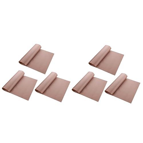 BESTonZON 6 Pièces doublure de four antiadhésive doublure de tapis de four réutilisable doublure de tapis de four pour le fond antiadhésif papier cuisson