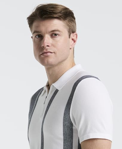 Perry Ellis Men's Short Sleeve Tech Stretch Zip Polo3