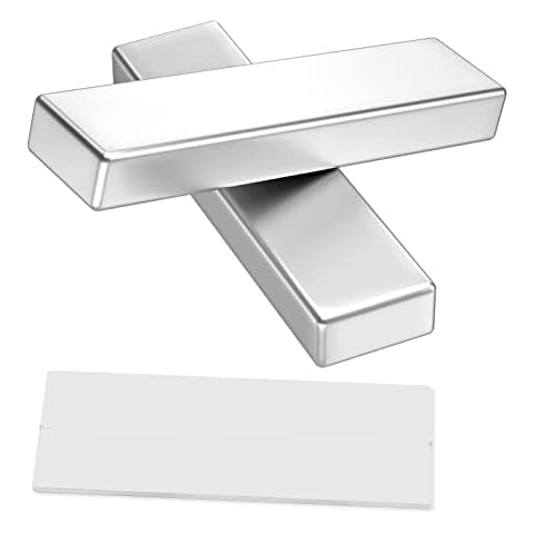 MIN CI Neodymium Magnets Extra Strong Large Magnets Strong 40 x 10 x 5 mm Strong Magnets Self-Adhesive Strong for Magnetic Board Kitchen Cabinet Rectangular Pack of 2 Cover
