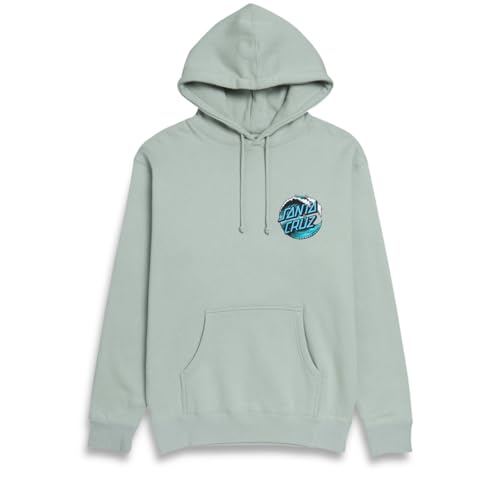 SANTA CRUZ Wave Dot P/O Hooded Heavyweight Sweatshirt Dusty Sage Sm Mens
