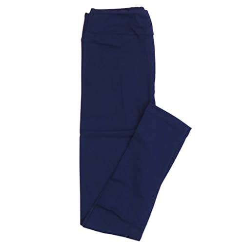 Lularoe Kids Large/XL LXL Solid Navy Leggings fits Kids Sizes 6-12 Solid-Navy-1.jpg