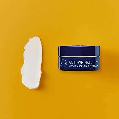 NIVEA Anti-Wrinkle Restorative Night Cream 55+ – Rich Regenerating Moisturizer with Avocado Oil, Calcium & Panthenol, 50 ml Mature Skin Care for Overnight Renewal - image 5