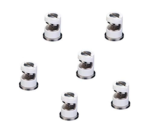 Pack of 6 - TeeJet FloodJet White SS Wide Angle Flat Spray Tips 0.8 GPM @ 40 PSI TK-VS4