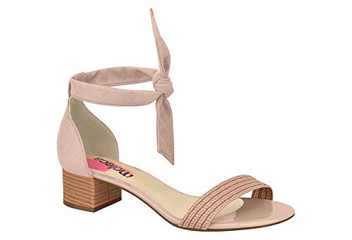 Sandália de Salto , Moleca, Feminino, Preto/Preto, 34