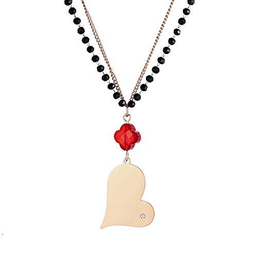 Collana con Ciondolo a Forma di Cuore da Donna