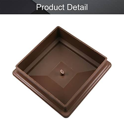 MroMax Fence Post Plastic Cap Pick New Wood Fence Post Caps for Pressure Treated Wood for Mailbox Lamp Post Deck Dock Piling Caps 1Pcs Brown 150x150mm - Image 4