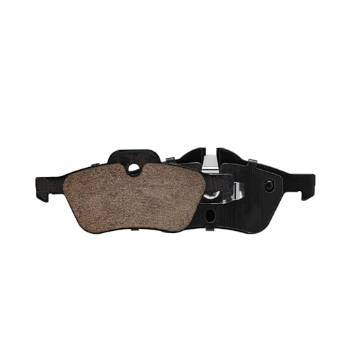 Image of Detroit Axle - FRONT Ceramic Brake Pads w /Hardware Kit for 2002-2008 Mini Cooper 2003 2004 2005 2006 2007 Replacement - 2pc Set