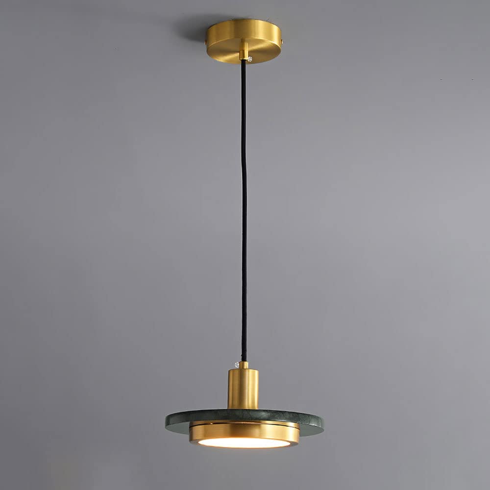 Lámpara colgante de latón antideslumbrante para iluminar la mesa del comedor sin fatiga