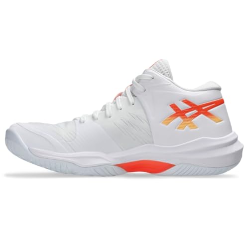 ASICS Women's Sky Elite FlyteFoam Mid Top 3 Volleyball Shoes, 8, White/Vivid Coral - image 4
